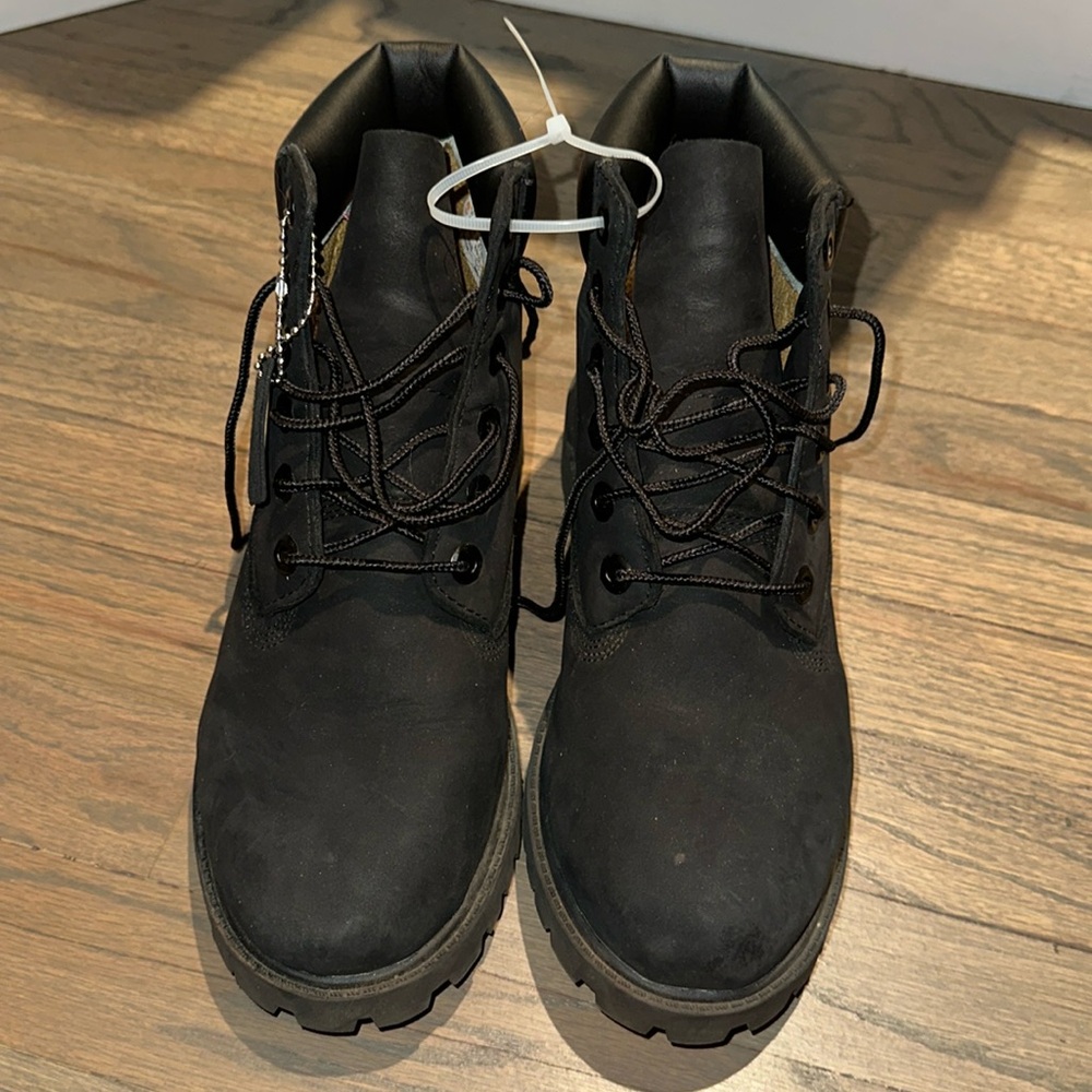 Timberland high top black boots